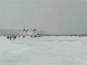 Nach der Klte kommt der Schnee: Winter auf der Ostseeinsel Usedom.