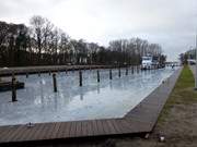 Erneuerung des Hafenbeckens: Stagnie am Achterwasser.