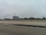 Krne: Bauvorhaben an der Strandpromenade von Swinemnde.