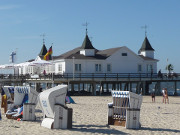 Strandkorb und Seebrcke: Urlaub auf Usedom.