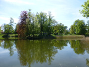 Nicht weit von Usedom: Knstlicher See im Schlosspark Griebenow.