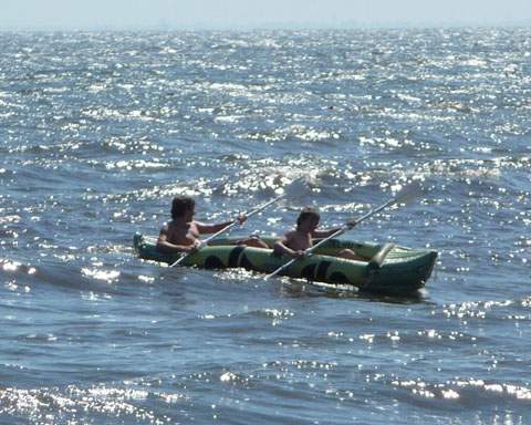 Rudern auf der Ostsee: Wassersport ist an allen Ksten Usedoms ideal.