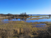 berflutet: Mwenort auf der Usedomer Halbinsel Gnitz.